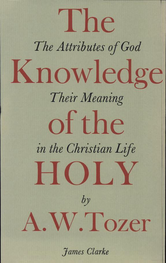 Knowledge of the Holy