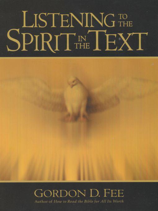 Listening to the Spirit in the Text