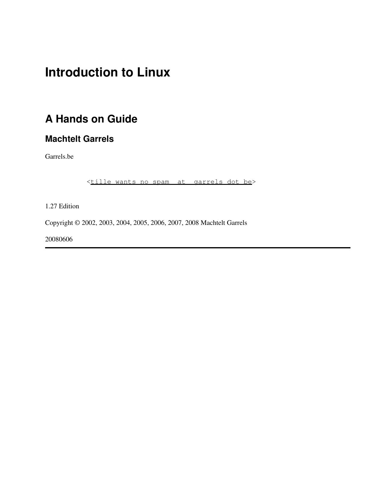 Introduction to Linux
