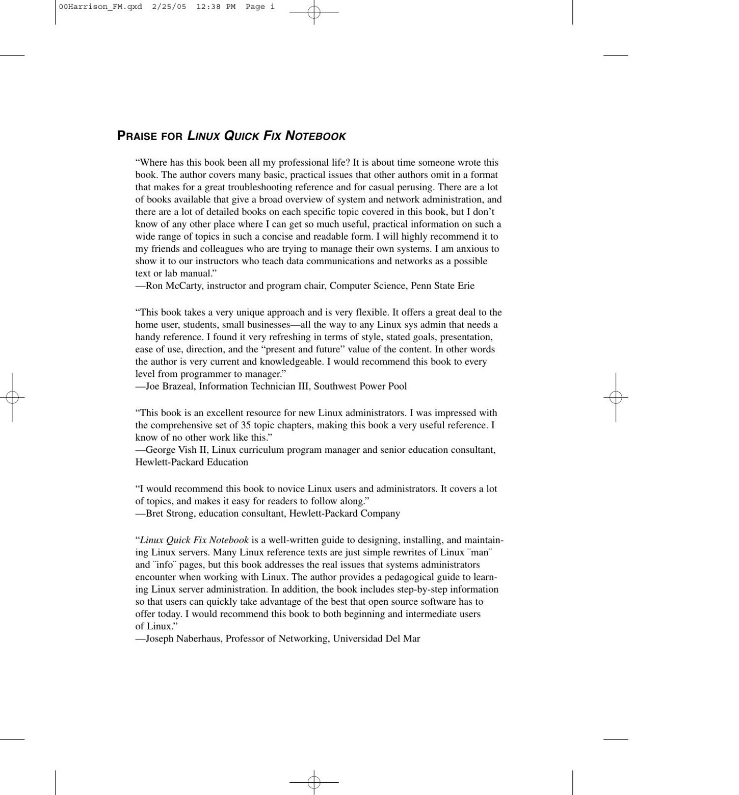 Linux Quick Fix Notebook