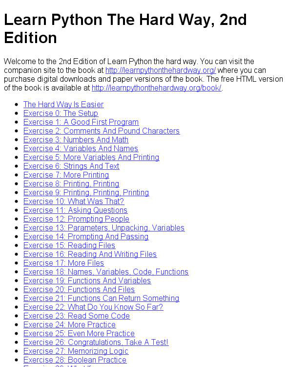 Learn Python The Hard Way, 2nd Edition