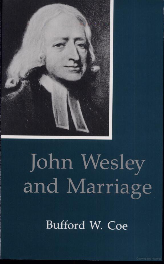 John Wesley and Marriage