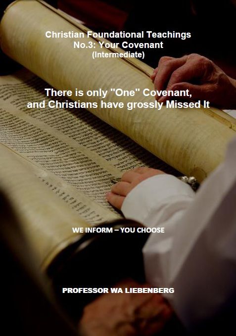 There Is Only "One" Covenant, and Christians Have Grossly Missed It