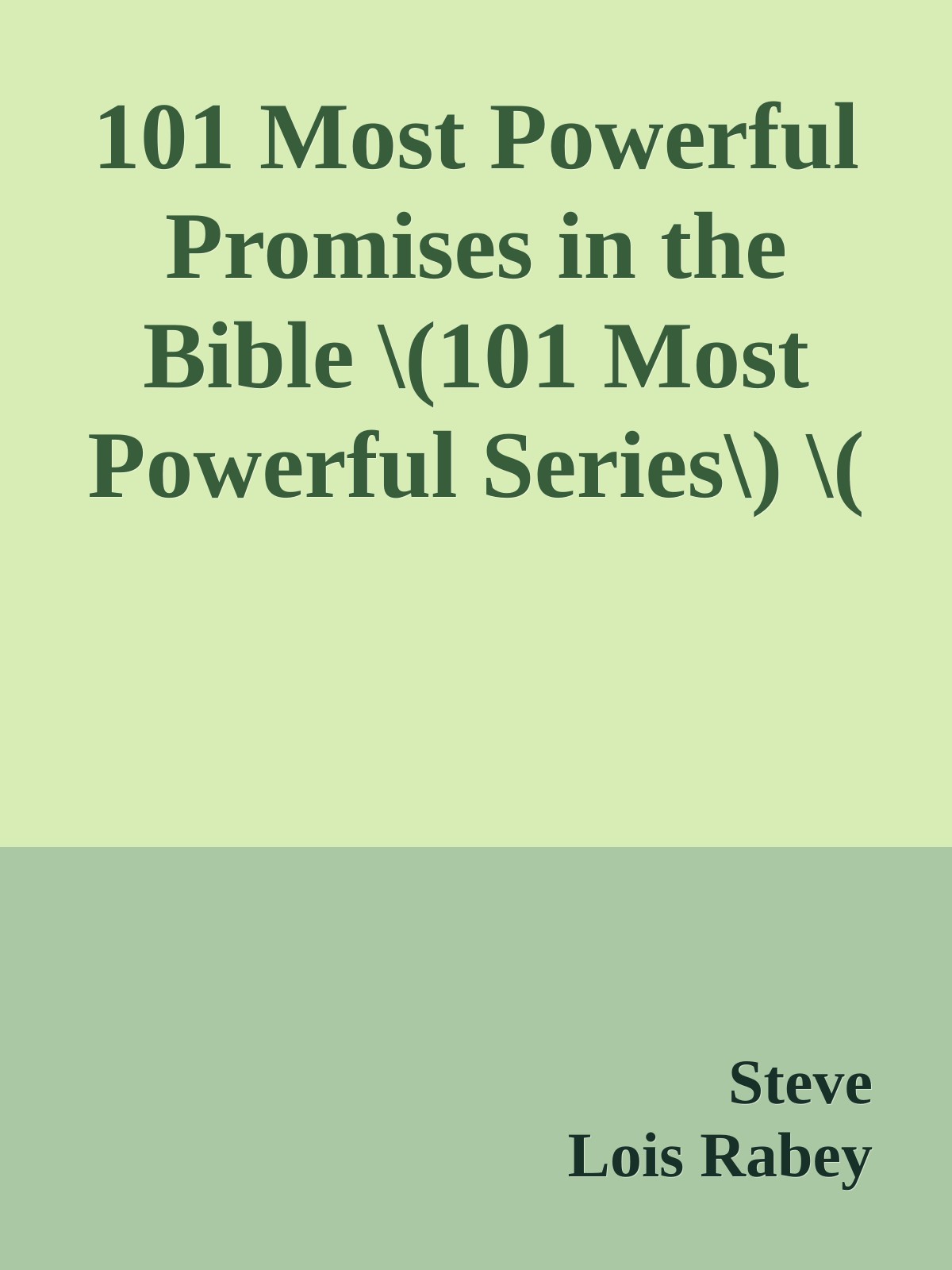 101 Most Powerful Promises in the Bible \(101 Most Powerful Series\) \( PDFDrive.com \).epub