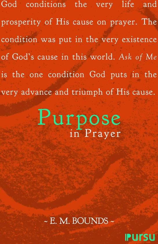 Purpose in Prayer